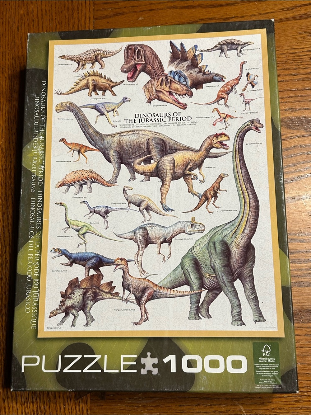 1000-Piece Dinosaur Puzzle by Eurographics